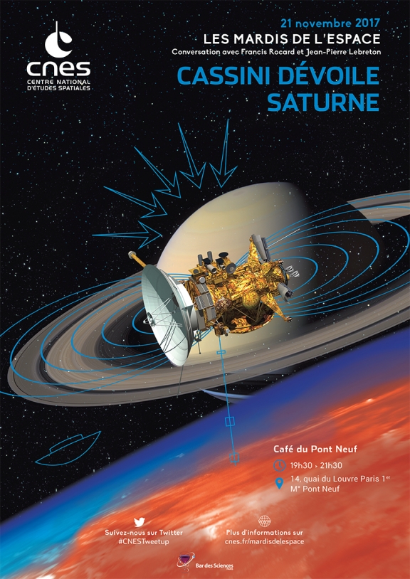 Mardis de l&#039;Espace : 21 Novembre 2017- Cassini dévoile Saturne