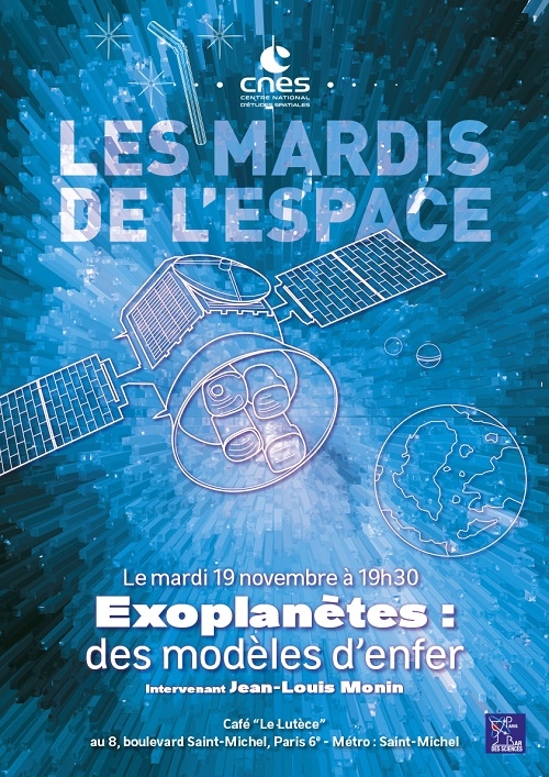 Affiche Mardi de l&#039;Espace - Exoplanètes novembre 2019
