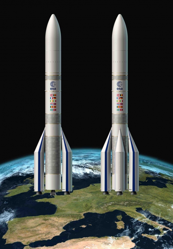 Les deux versions Ariane 62 et Ariane 64.